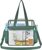 USPECLARE Clear Bag for Stadium Events,Transparent Bag for Work Sports Games Concerts Travel Gym