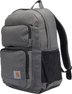 Carhartt 27L Single-Compartment Backpack, Durable Pack with Laptop Sleeve and Duravax Abrasion Resistant Base, Gray