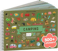 Camping 500+ Kids Sticker Book by Cupkin Fun Toddler Travel Activity Coloring and Sticker Book, Road Trip Essentials, 12 Coloring Pages + 12 Side by Side Scenes for Ages 2–8 Years