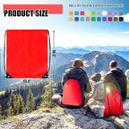 Grneric 60 Pieces Drawstring Backpack Bulk Cinch Sackpack Ployster Drawstring Bags for Gym Party Trip(Red)