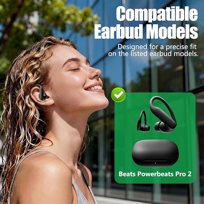 15 Pairs Ear Tips for Powerbeats Pro 2, Replacement EarTips Accessories for Beats Pro 2 Earbuds, 5 Sizes (XS/S/M/L/XL), Fit Charging Case, Orange