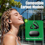 15 Pairs Ear Tips for Powerbeats Pro 2, Replacement EarTips Accessories for Beats Pro 2 Earbuds, 5 Sizes (XS/S/M/L/XL), Fit Charging Case, Purple