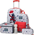 Nautica Kids Luggage - 18" Airline Approved Rolling Hardside Upright Carry-on Suitcase Set with Wheels (Pirate Ahoy | 5pc School Set)