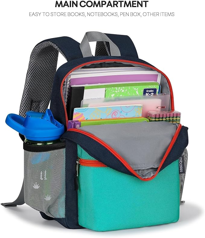 mibasies Toddler Backpack for Boys 2-4: Preschool Backpacks for Boys - Cute Kids Backpack