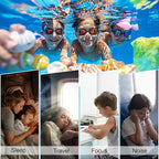 Kids Swimming Ear Plugs,3 Pairs Waterproof Reusable Silicone Child Swim Earplugs for Swimming Surfing Bathing Showering,Small Children Water Ear Plugs Suitable for Boys and Girls (Kids 4-12 Years Old)