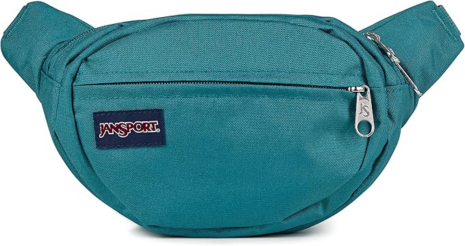 JanSport Fifth Avenue Fanny Pack Crossbody Bags for Women, Men - Stylish, Durable Waist Bag with Adjustable Belt, Main Zippered Pocket, Quick Stash Pocket - Travel Essentials - Black