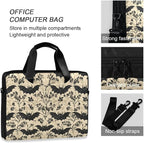 MNSRUU Laptop Bag for 15.6 inch Black Gothic Bats