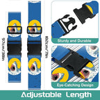 Slohif Luggage Straps for Suitcases Travel Belt Accessories Luggage Connector Identifiers 2 Pack Over Handle with Buckle Unique Nylon Adjustable Strap for Sleeping Bag Car Seat Shark