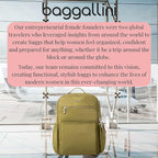 Baggallini Tribeca Expandable Laptop Backpack - 15"x11" Lightweight RFID Computer Bag for Work & Travel with Luggage Sleeve