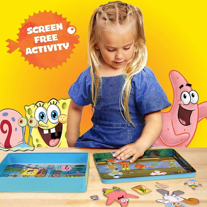 Spongebob Squarepants Magnetic Playset, 74 Magnets