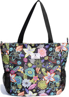 Original Floral Water Resistant Large Tote Bag Shoulder Bag for Gym Beach Travel Daily Bags Upgraded