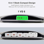 [2026 Updated] USB C Fast Charger, 100W GaN 6 Port Type C Charging Station Hub Block Cube, USB C Wall Charger Power Strip Adapter Plug for iPad iPhone 17 16 15 14 Pro Max Pixel Note Galaxy, 5ft Cord