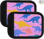 Dinosaur Hotpink Luggage Handle Wrap for Suitcase Luggage Tags Handle Covers Identifiers Soft Decorations Travel Accessories 2 Pack