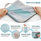 10 Set Compression Packing Cubes for Travel Essentials,Compressible Expandable Packing Cubes for Suitcase,OlarHike Luggage Organizer Bags for Travel,Handy Helper for Organizing Clothes(Blue Gray)