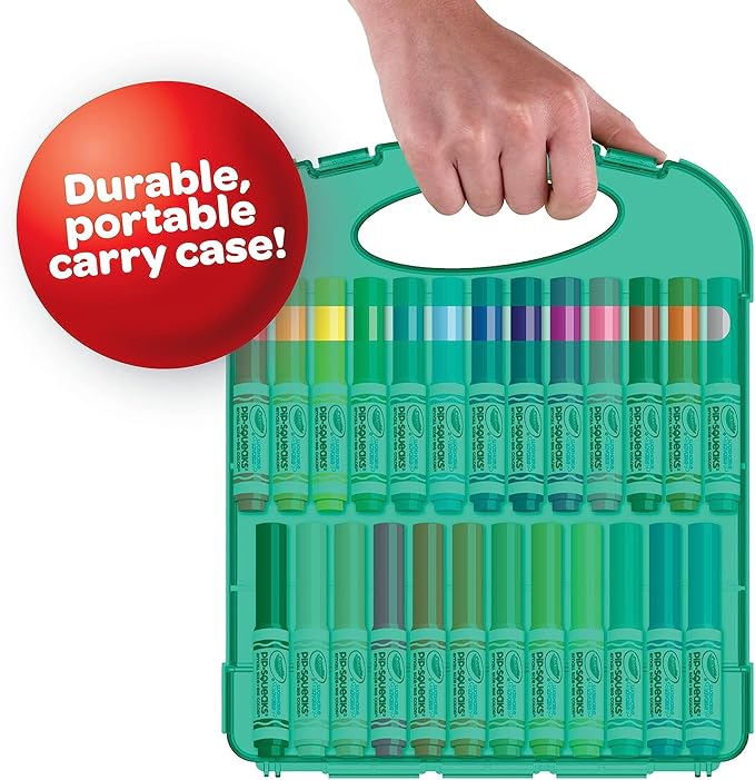 Crayola Pip-Squeaks Washable Marker Set (65ct), Coloring Set, Drawing Art Supplies for Kids, Spring Craft Kit, Travel Activity, Gifts for Kids