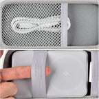 Case for Anker Magnetic Battery 10,000mAh Foldable Wireless Portable Charger, 633/622/621/321 5,000mAh Power Bank (MagGo) Holder, Storage for Baseus Power Delivery -Case Only (White, Medium)