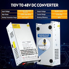 VAYALT 48V 25A 1200W DC Switching Power Supply, Universal Regulated Switching AC 110V/220V to DC 48V Transformer, Power Supply for Industrial, CCTV, Computer Project, 3D Printer, LED Strip Light