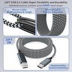 2Pack Fast iPhone Charger[Apple MFi Certified]10FT Dual Port USB Fast Charging Block iPhone 17 USB A-C Braided Cable Cords,Apple Charger Adapter for iPhone 17 Air/16e/17/16/15/15 Plus/Pro/Pro Max/iPad