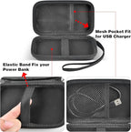 Case Compatible with INIU 10000mAh / for Anker 313 / for Apple MagSafe Portable Charger, Hard Travel Power Bank Battery Pack Storage Bag Fits for USB C and Accessories (Box Only) - Black