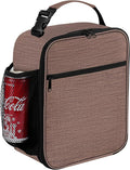 ZM-YOUTOO Lunch Box for Men - Reusable Lunch Bag Men Adult Women- Insulated Small LunchBox (Light Brown)