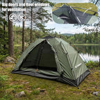Backpacking Tent for Camping 1-5 Person Hiking Ultralight Tent for Waterproof Windproof Outdoor Two Doors Tents Easy Quick Setup Lightweight Instant Tents