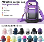 DYSANKY Insulated Water Bottle | Thickened Stainless Steel Vacuum Metal | Portable Sports Half Gallon Large Water Jug for Gym and Hiking with Straw, Carrier Bag, Handle Strap | BPA-Free 64 oz