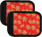4 Pack Christmas Cookies Luggage Handle Wrap, Detachable Luggage Tag, Neoprene Suitcase Wrap with Comfort Grip & Bright Identifier for Suitcase, Travel Bag, Sports Bag