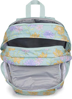 JanSport Laptop Backpack - Computer Bag with 2 Compartments, Ergonomic Shoulder Straps, 15” Laptop Sleeve, Haul Handle - Faded Floral Fresh Mint