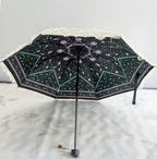 URAWESO Vintage Lace Parasol Gothic Lolita Umbrella UV Sun Protection Witch Cosplay Photoshoot Props Party Decoration