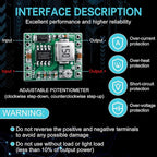 EBOOT 3 Pack MP1584EN DC-DC Buck Converter Adjustable Power Module 24V to 12V 9V 5V 3V