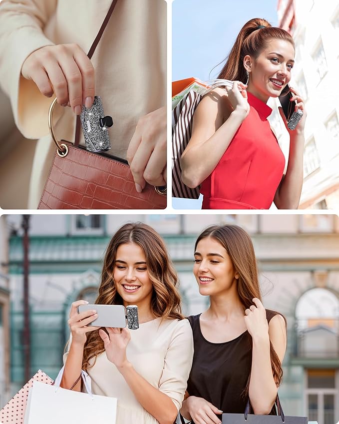 iWALK Upgraded Sparkly Portable Charger 22.5W, 5000mAh Power Bank for iPhone 17/16/15 Series, Mini Battery Pack with Built-in USB-C Connector Compatible with Samsung S25/24, iPad Pro/Air, AirPods