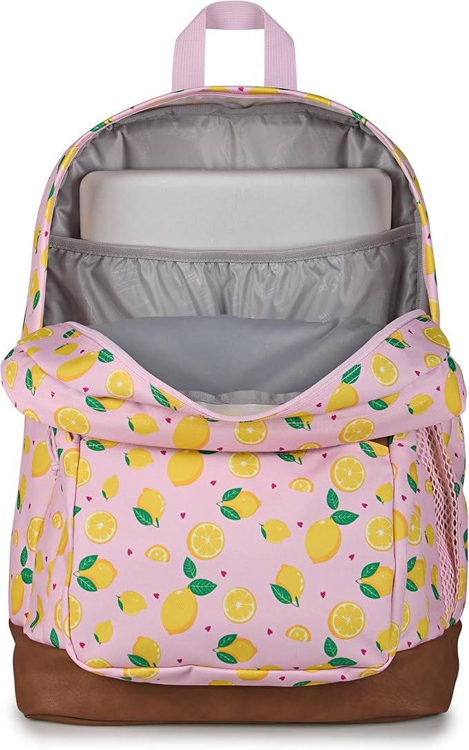 JanSport Cool Backpack with 15-inch Laptop Sleeve, Large Computer Bag Rucksack with 2 Compartments, Ergonomic Straps, Lemonade Stand