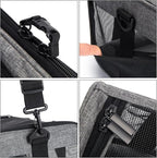 Wakytu Pet Carrier for Medium Large Cats and Dogs, Dog Carrier Travel Bag with Adequate Ventilation, 5 Mesh Windows, 3 Entrance, Locking Safety Zippers, Padded Shoulder and Carrying Strap, Large
