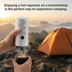 Portable Espresso Machine Mini 12V Rechargeable 3-in-1 Multi-Function Electric Coffee Machine One Key Extraction Compatible with NS & DG Capsules and Ground Coffee for Office Home (Black)
