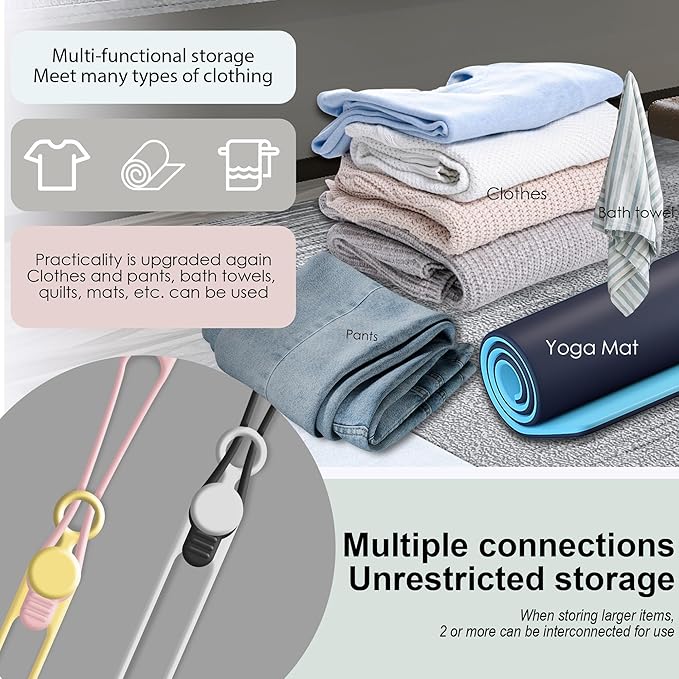 Silicone Cable Ties Cord Organizer for Cable Management, 20PCS 4.2" and 7.1" Reusable Cable Organizer Electronic Accessories for Home, Office, Kitchen, School, Travel (5 Colors)