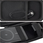Case for Anker Magnetic Battery 10,000mAh Foldable Wireless Portable Charger, 633/622/621/321 5,000mAh Power Bank (MagGo) Holder, Storage for Baseus Power Delivery -Case Only (Black, Large)