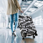 Travel Luggage Cover Suitcase Protector Fits 18-32 Inch Wheel Covers PatternedTravel Related Items Flower Luggage Protector Elastic S