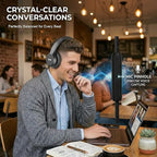 Wired Headphones for Adults, Premium Over-Ear Headset with Hi-Fi Stereo Sound, Noise-Isolating Ear Cushions, Lightweight Comfortable Design, Tangle-Free Cable, Ideal for Work, Travel, Daily