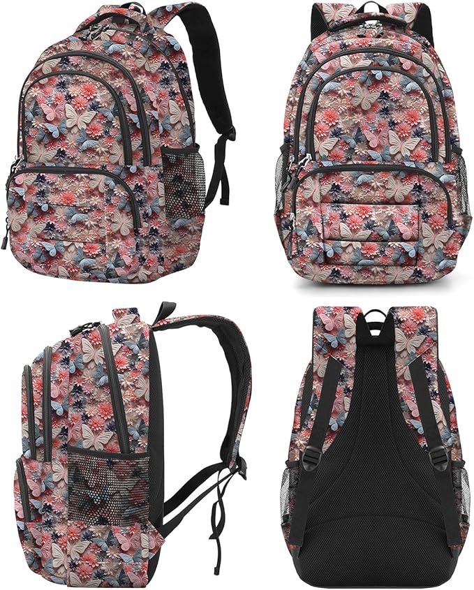 rickyh style School Backpack Travel Bag for Men & Women Lightweight College Back Pack with Laptop Compartmen