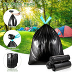 Portable Toilet Bags with Poo Gel Set, 8 Gallon Camping Toilet Bags with Absorbent Gels, Waste Bags, Leak-Proof Trash Bag for Camping Potty, Traveling
