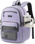 LOVEVOOK Laptop Backpack Women with 40oz Cup Holder Buckle Strap, 15.6 Inch Tech-Ready Work Backpack, TSA-compliant for Travel & College with Versatile Mesh Pocket, Mauve