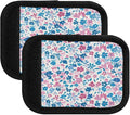 Qilmy Fresh Style Floral Fragments Luggage Handle Wrap 2Pack Luggage Identifiers Tag Comfort Handle Grips Cover for Stroller Suitcase Bag Airplane Travel Accessories1496