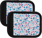 Qilmy Fresh Style Floral Fragments Luggage Handle Wrap 2Pack Luggage Identifiers Tag Comfort Handle Grips Cover for Stroller Suitcase Bag Airplane Travel Accessories1496