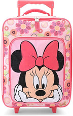 Fast Forward Minnie Mouse Girls Luggage 16" Soft Side Wheeled Pilot Case- Rolling Suitcase 16x12x5