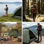 Backpacking Tent for Camping 1-5 Person Hiking Ultralight Tent for Waterproof Windproof Outdoor Two Doors Tents Easy Quick Setup Lightweight Instant Tents