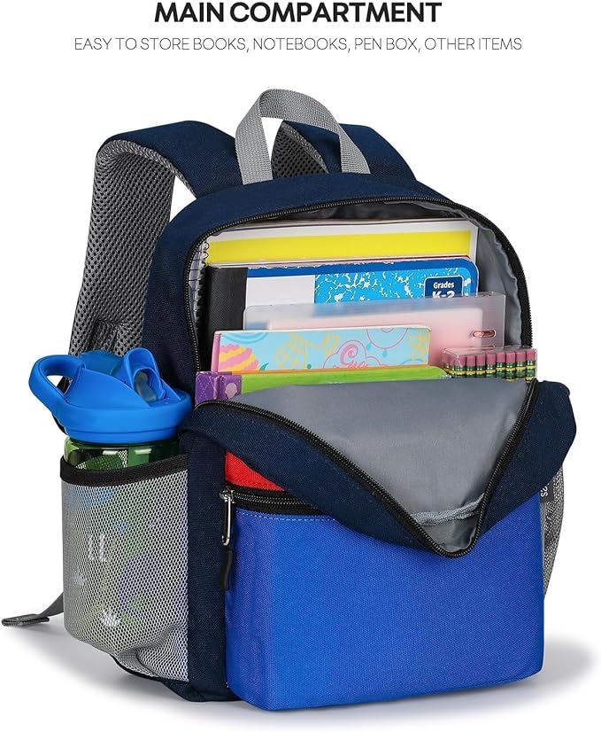 mibasies Toddler Backpack for Boys 2-4: Preschool Backpacks for Boys - Cute Kids Backpack
