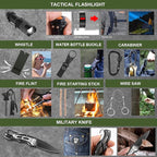 Gifts for Men Christmas Dad, Survival Kit, 150 PCS Survival Gear and Supplies Equipment with Trauma Bag, Molle Pouch Emergency Kit for Outdoor Camping, Hunting, Car, Home, Earthquake, Adventures