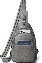 LATMAP Sling Bag For Women Faux Leather Small Casual Daypack Backpack Fanny Pack Crossbody Chest Bags Purse