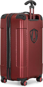 Traveler's Choice Maxporter II Polycarbonate Hardside Trunk with Spinner Wheels, Red, 28-Inch Medium Trunk
