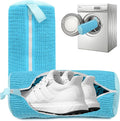 2PCS Shoe Washing Machine Bgs,Laundry Shoe Bags for Washer and Dryer, Reusable and Durable Zipper Sneaker Shoe Washing Bag, Tennis Shoe Cleaning Bag for All Shoe Types (Blue)